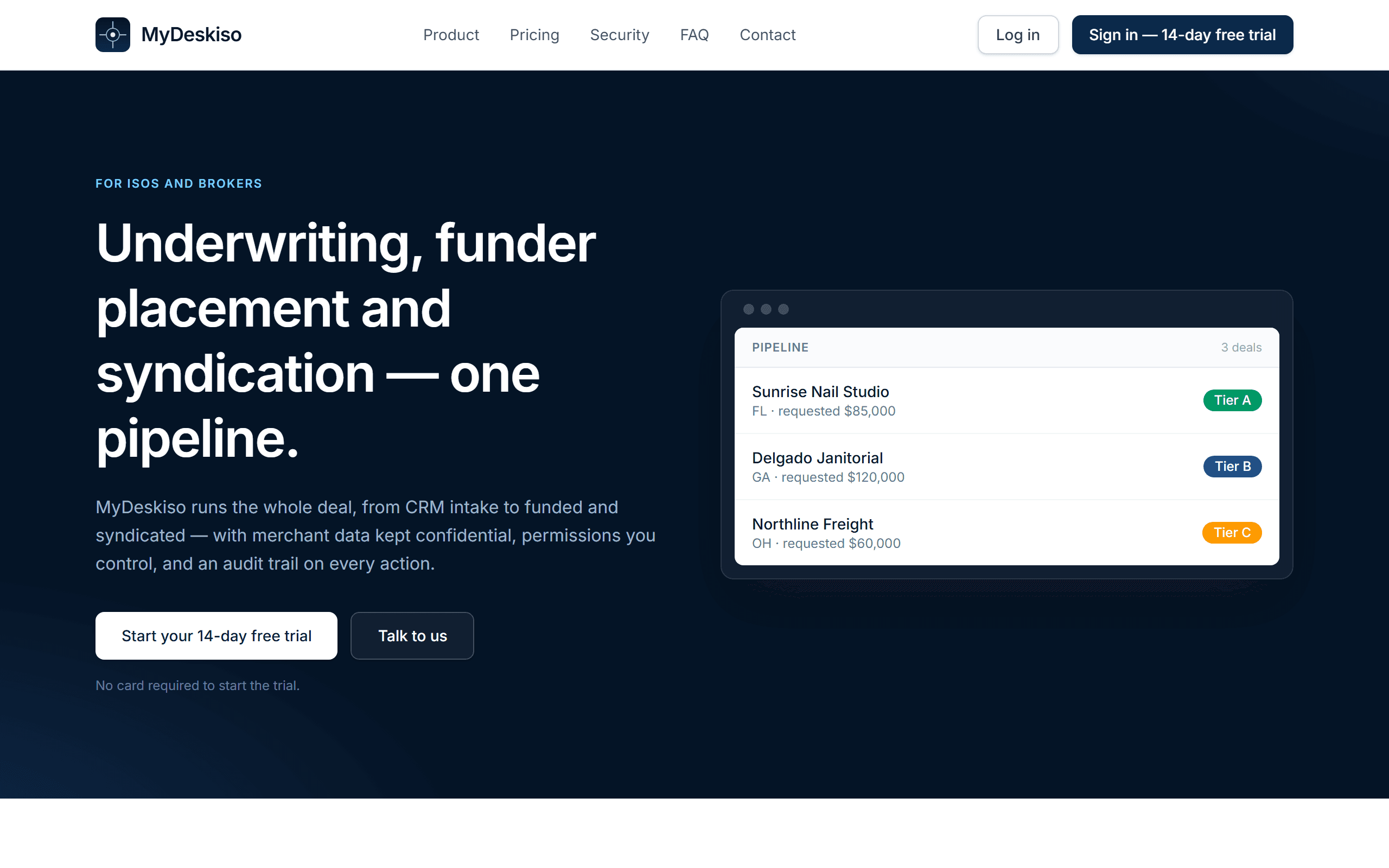 Aperçu du projet MyDeskiso — plateforme SaaS
